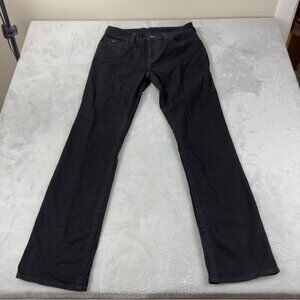 True Religion NWOT Men's Size 32x34 Ricky Flap SN Straight Leg Black Flare Jeans